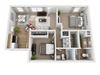 Two Bedroom Floor Plan Two Bedroom Floor Plan